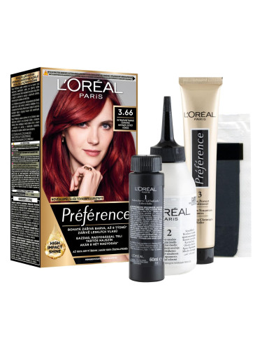 L'Oréal Paris Préférence Боя за коса за жени 60 ml Нюанс 3.66/P37