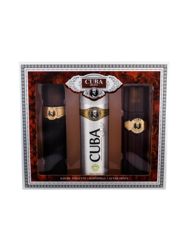 Cuba Gold Подаръчен комплект EDT 100 ml + афтършейв 100 ml + дезодорант 200 ml