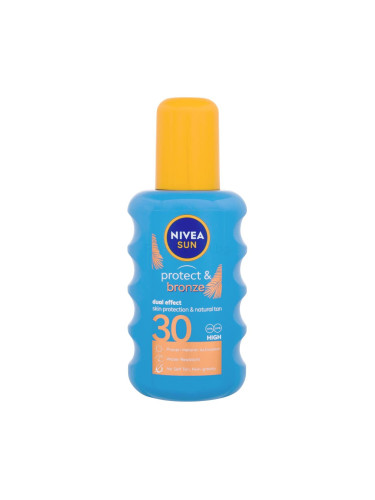 Nivea Sun Protect & Bronze Sun Spray SPF30 Слънцезащитна козметика за тяло 200 ml