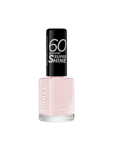 Rimmel London 60 Seconds Super Shine Лак за нокти за жени 8 ml Нюанс 203 Lose Your Lingerie