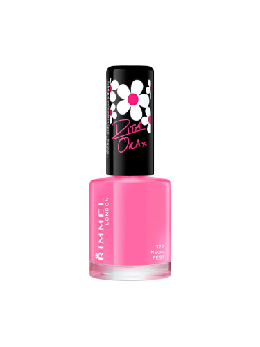 Rimmel London 60 Seconds Super Shine Лак за нокти за жени 8 ml Нюанс 322 Neon Fest