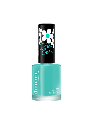 Rimmel London 60 Seconds Super Shine Лак за нокти за жени 8 ml Нюанс 878 Roll In The Grass