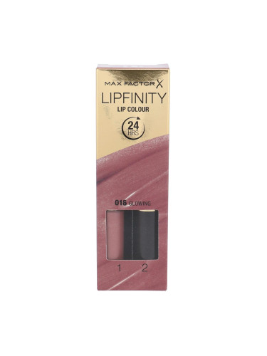Max Factor Lipfinity 24HRS Lip Colour Червило за жени 4,2 гр Нюанс 016 Glowing