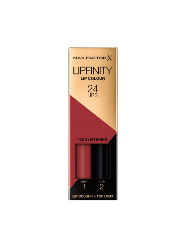Max Factor Lipfinity 24HRS Lip Colour Червило за жени 4,2 гр Нюанс 102 Glistening