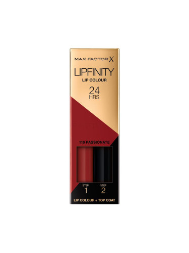 Max Factor Lipfinity 24HRS Lip Colour Червило за жени 4,2 гр Нюанс 110 Passionate