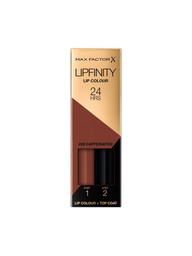 Max Factor Lipfinity 24HRS Lip Colour Червило за жени 4,2 g Нюанс 200 Caffeinated