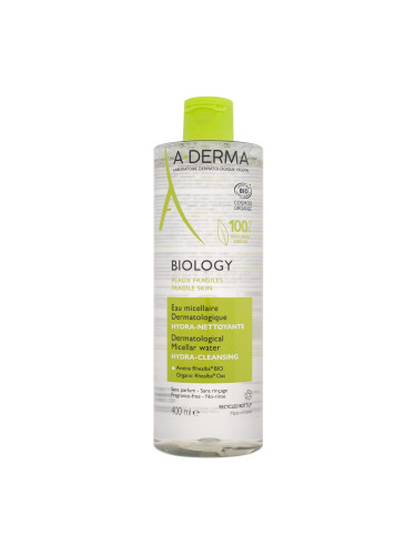 A-Derma Biology Dermatological Micellar Water Hydra-Cleansing Мицеларна вода за жени 400 ml