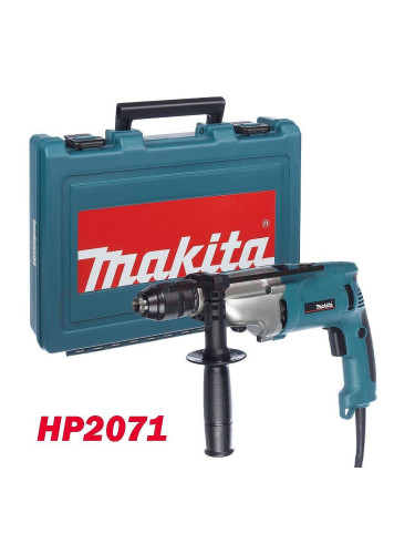 Бормашина ударна Makita HP2071, 1010W, 13 мм патронник