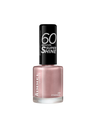 Rimmel London 60 Seconds Super Shine Лак за нокти за жени 8 ml Нюанс 210 Ethereal