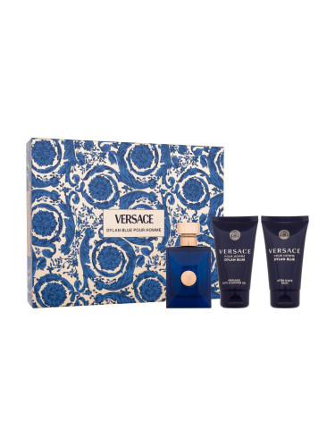 Versace Pour Homme Dylan Blue Подаръчен комплект EDT 50 ml + душ гел 50 ml + балсам за след бръснене 50 ml