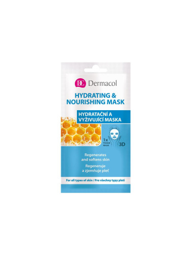 Dermacol Hydrating & Nourishing Mask Маска за лице за жени 15 ml