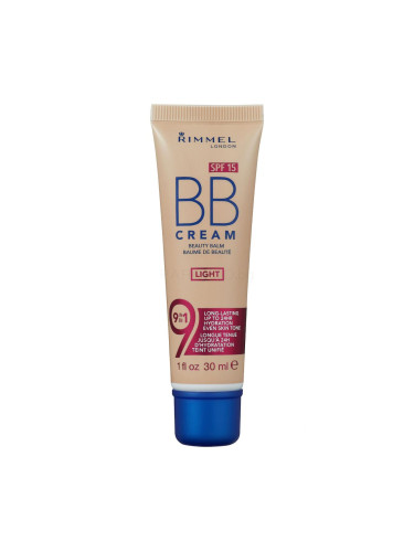 Rimmel London BB Cream 9in1 SPF15 BB крем за жени 30 ml Нюанс Light