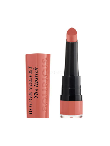 BOURJOIS Paris Rouge Velvet The Lipstick Червило за жени 2,4 гр Нюанс 15 Peach Tatin
