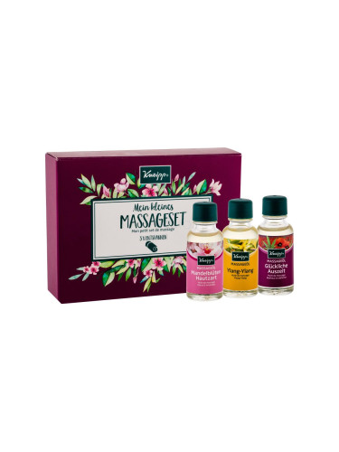 Kneipp Massage Oil Подаръчен комплект масажно олио Ylang-Ylang 20 ml + масажно олио Happy times 20 ml + масажно олио Almond blossoms 20 ml