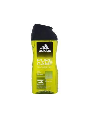 Adidas Pure Game Shower Gel 3-In-1 Душ гел за мъже 250 ml