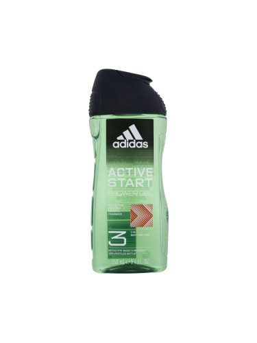 Adidas Active Start Shower Gel 3-In-1 Душ гел за мъже 250 ml