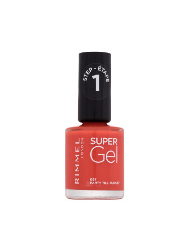 Rimmel London Super Gel STEP1 Лак за нокти за жени 12 ml Нюанс 097 Party Till Sunset