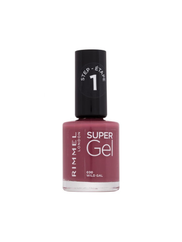 Rimmel London Super Gel STEP1 Лак за нокти за жени 12 ml Нюанс 030 Wild Gal