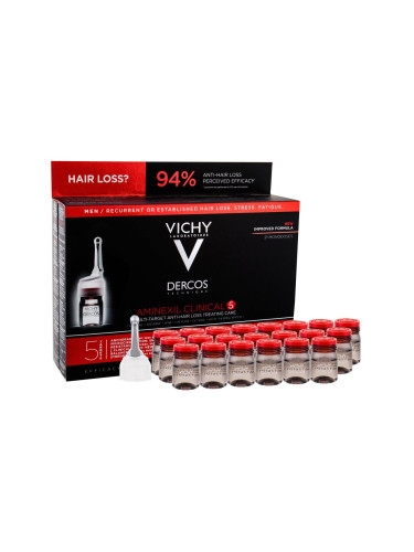 Vichy Dercos Aminexil Clinical 5 Продукт против косопад за мъже 21x6 ml