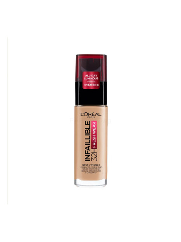 L'Oréal Paris Infaillible 32H Fresh Wear SPF25 Фон дьо тен за жени 30 ml Нюанс 140 Golden Beige/140 Cool Undertone