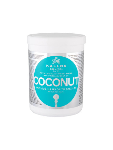 Kallos Cosmetics Coconut Маска за коса за жени 1000 ml