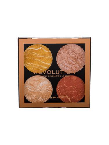 Makeup Revolution London Cheek Kit Хайлайтър за жени 8,8 гр Нюанс Make It Count