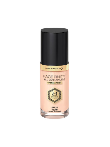 Max Factor Facefinity All Day Flawless SPF20 Фон дьо тен за жени 30 ml Нюанс C10 Fair Porcelain