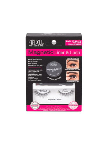 Ardell Magnetic Liner & Lash Demi Wispies Изкуствени мигли за жени Нюанс Black Комплект