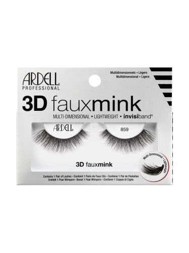 Ardell 3D Faux Mink 859 Изкуствени мигли за жени 1 бр Нюанс Black