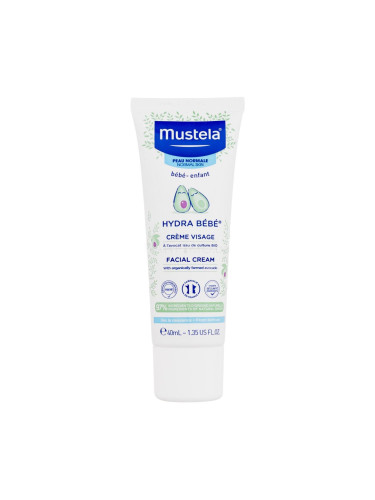 Mustela Hydra Bébé® Facial Cream Дневен крем за лице за деца 40 ml