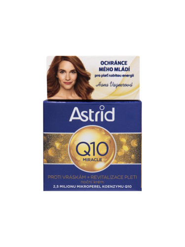 Astrid Q10 Miracle Нощен крем за лице за жени 50 ml