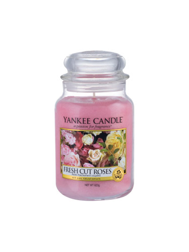 Yankee Candle Fresh Cut Roses Ароматна свещ 623 g