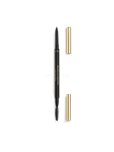Revolution Pro Define & Fill Micro Brow Pencil Молив за вежди за жени 0,1 гр Нюанс Ash Brown