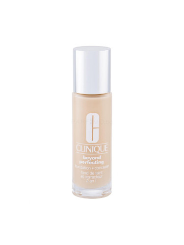 Clinique Beyond Perfecting Foundation + Concealer Фон дьо тен за жени 30 ml Нюанс CN 08 Linen
