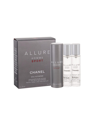 Chanel Allure Homme Sport Eau Extreme Eau de Toilette за мъже Впръскване със завъртане 3x20 ml