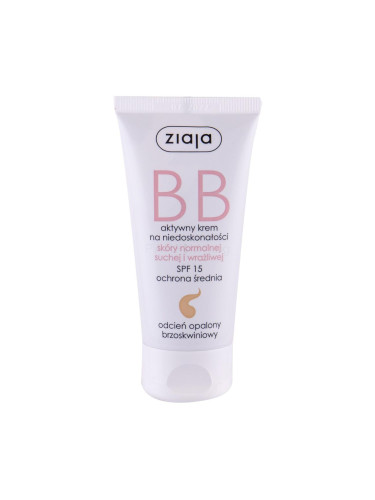 Ziaja BB Cream Normal and Dry Skin SPF15 BB крем за жени 50 ml Нюанс Dark