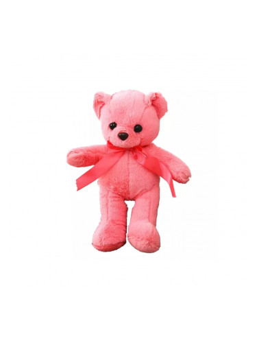 Плюшено мече Миша, розово, 30 см