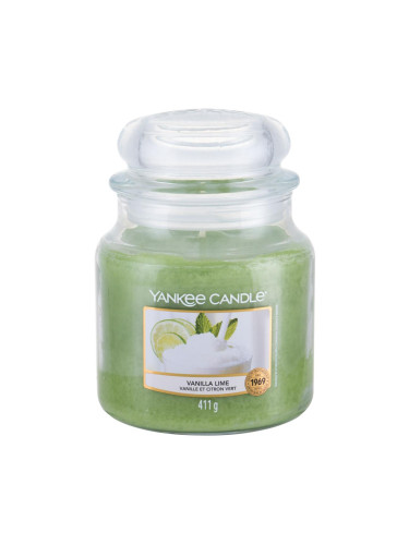 Yankee Candle Vanilla Lime Ароматна свещ 411 гр