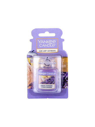 Yankee Candle Lemon Lavender Car Jar Ароматизатор за автомобил 1 бр