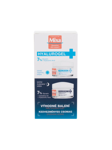 Mixa Hyalurogel Duo Подаръчен комплект дневен крем за лице Hyalurogel Light 50 ml + нощен крем за лице Hyalurogel Night 50 ml