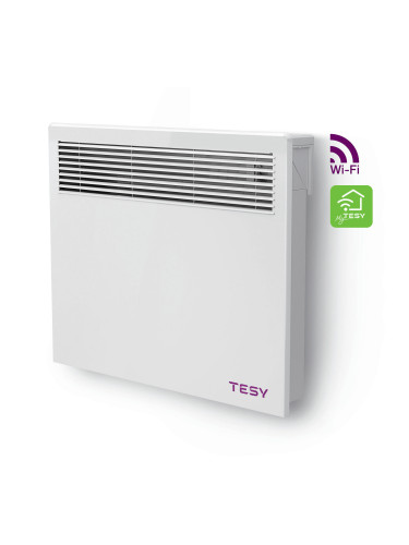 Стенен конвектор TESY CN 051 100 EI CLOUD W, 1000W, Контрол чрез интернет, TesyCloud, Серия LivEco Cloud