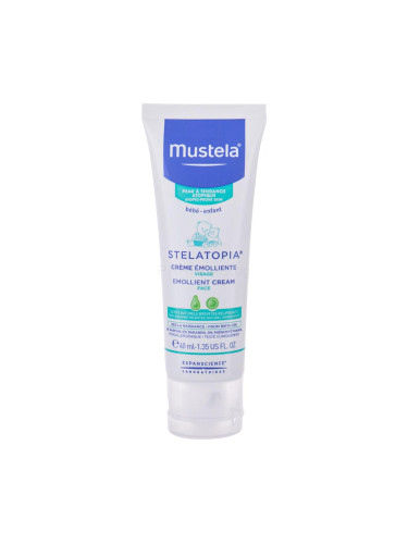 Mustela Bébé Stelatopia Emollient Cream Дневен крем за лице за деца 40 ml