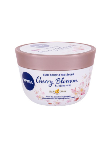 Nivea Body Soufflé Cherry Blossom & Jojoba Oil Крем за тяло за жени 200 ml