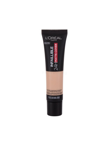 L'Oréal Paris Infaillible 32H Matte Cover SPF25 Фон дьо тен за жени 30 ml Нюанс 155