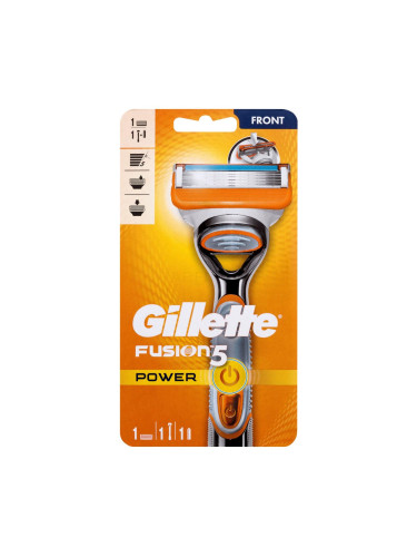 Gillette Fusion5 Power Silver Самобръсначка за мъже 1 бр