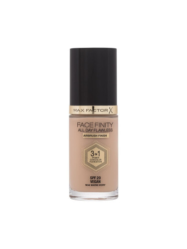 Max Factor Facefinity All Day Flawless SPF20 Фон дьо тен за жени 30 ml Нюанс W44 Warm Ivory