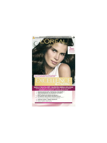 L'Oréal Paris Excellence Creme Triple Protection Боя за коса за жени 48 ml Нюанс 300 Dark Brown
