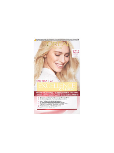L'Oréal Paris Excellence Creme Triple Protection Боя за коса за жени 48 ml Нюанс 10,13 Natural Light Baby Blonde