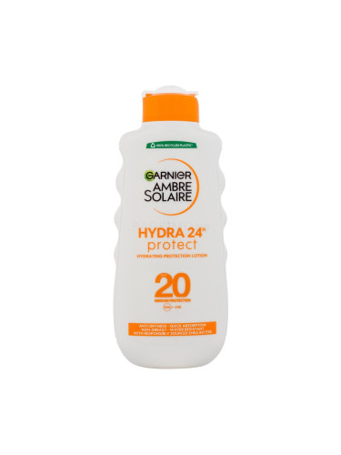 Garnier Ambre Solaire Hydra 24H Protect SPF20 Слънцезащитна козметика за тяло 200 ml