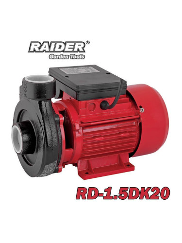 Помпа водна, центробежна, 750W, 1.5"(цола), 210 л/мин. дебит, RAIDER RD-1.5DK20
